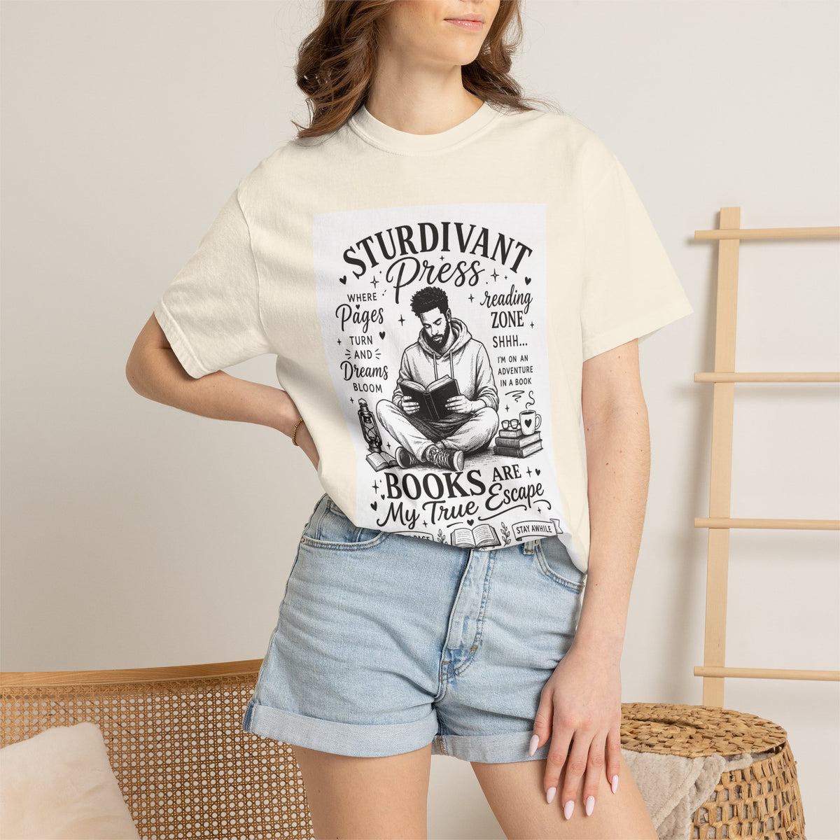 Reading Escape T-Shirt — “Books Are My True Escape” Literary Tee