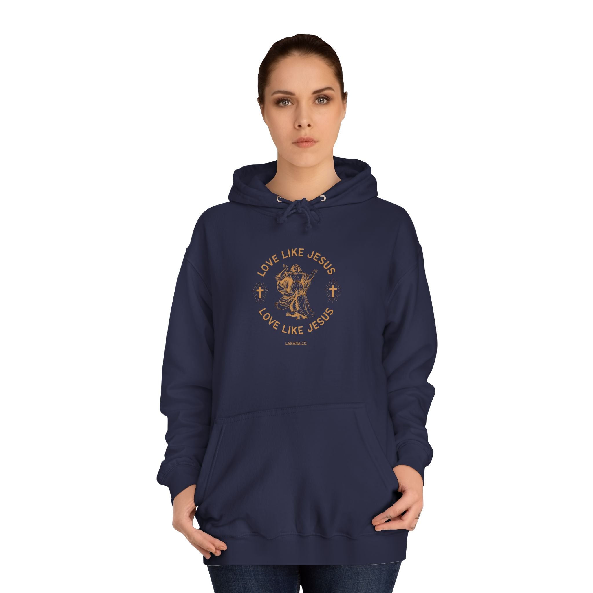 College Study Guide Hoodie — "Study Guide: Jesus" Inspirational Campus Pullover