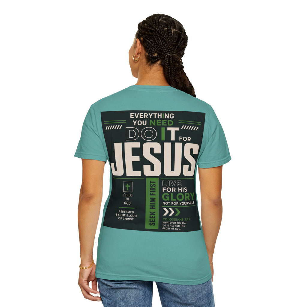Christian Cross T-Shirt — "Do It For Jesus" Faith Graphic Tee