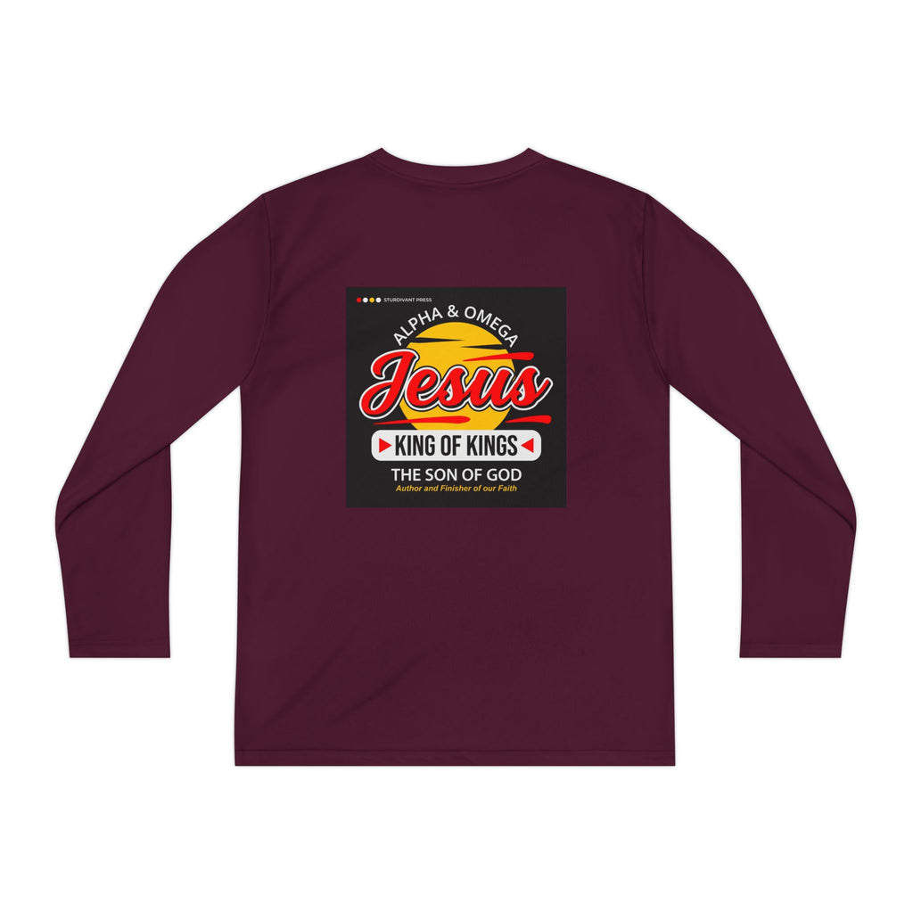 Youth Jesus Long Sleeve Tee — "King of Kings" Christian Shirt