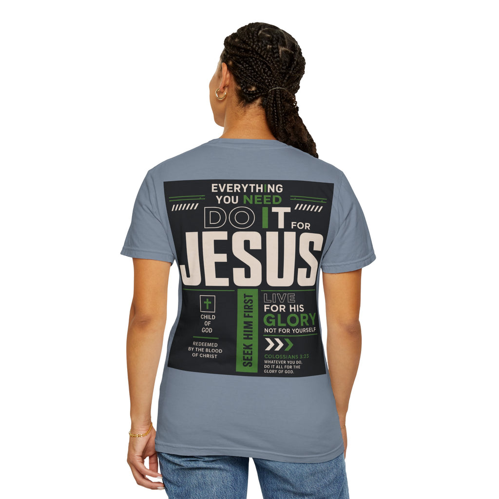 Christian Cross T-Shirt — "Do It For Jesus" Faith Graphic Tee