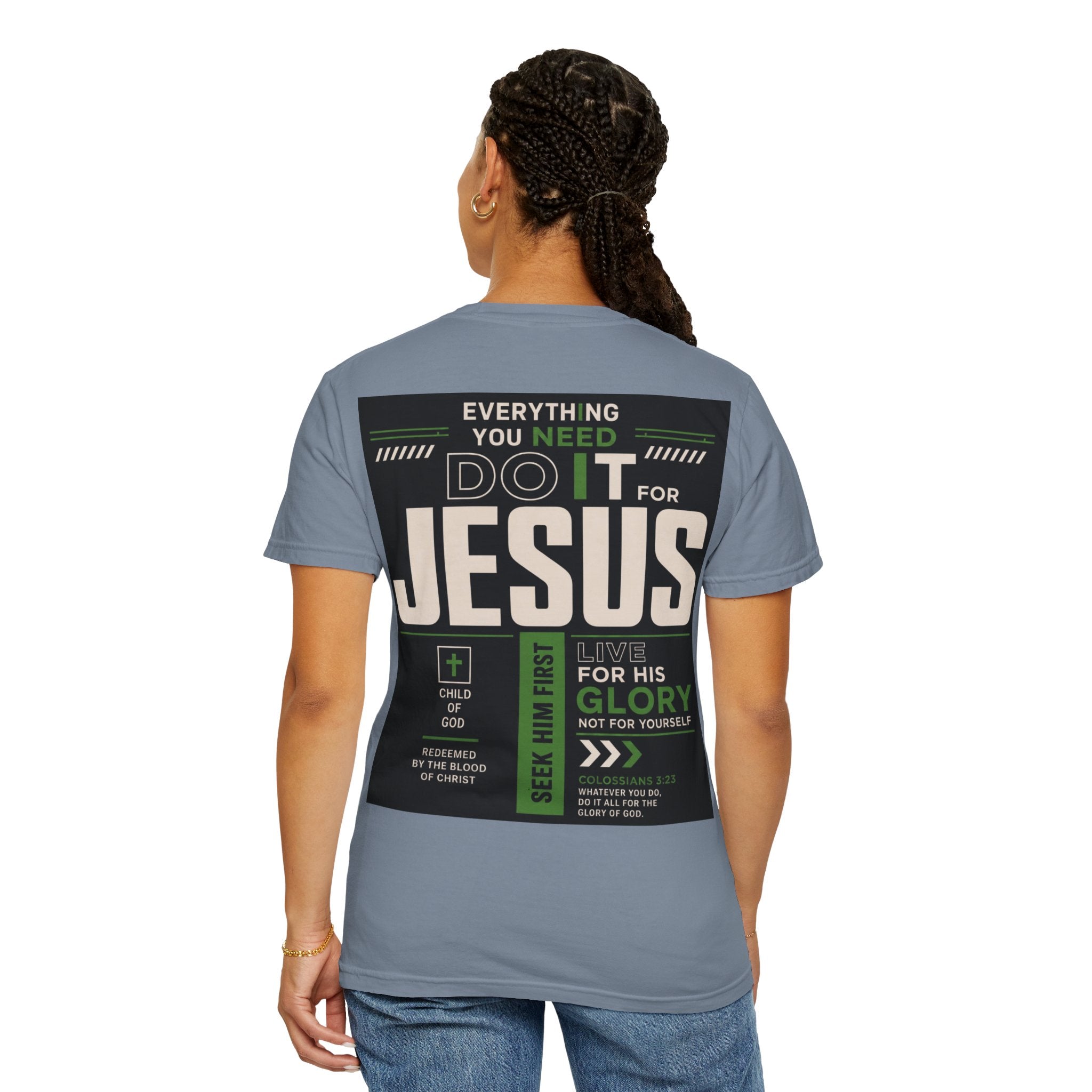 Christian Cross T-Shirt — "Do It For Jesus" Faith Graphic Tee