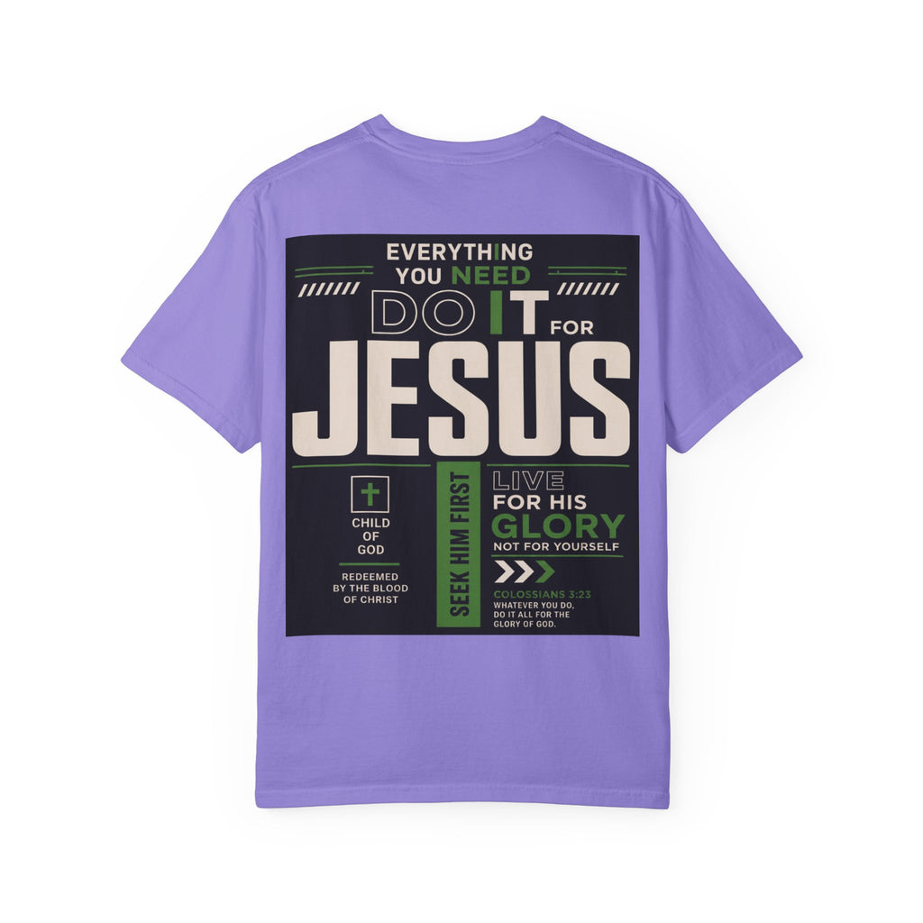 Christian Cross T-Shirt — "Do It For Jesus" Faith Graphic Tee