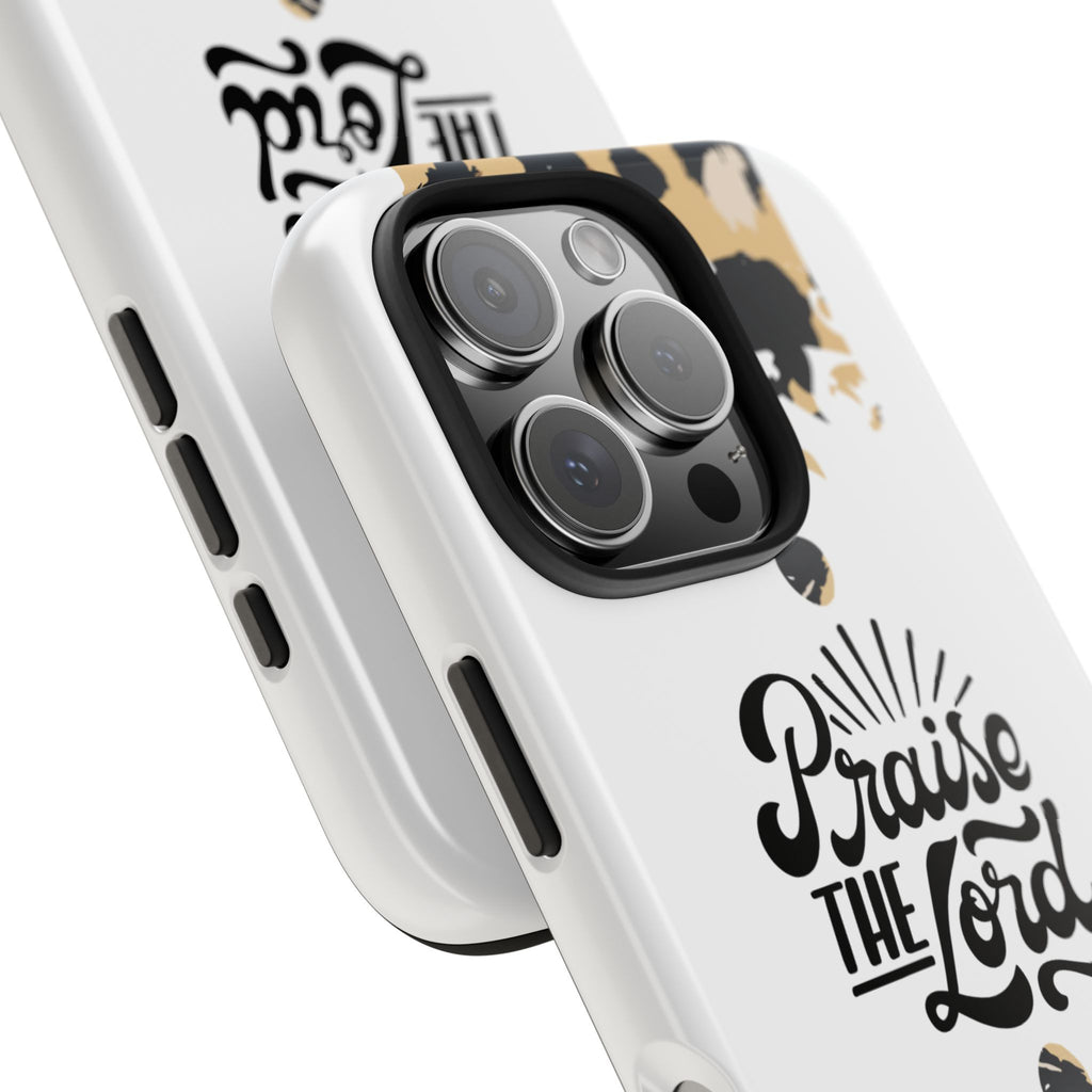 Praise the Lord Leopard Tough Phone Case — Christian iPhone Protection