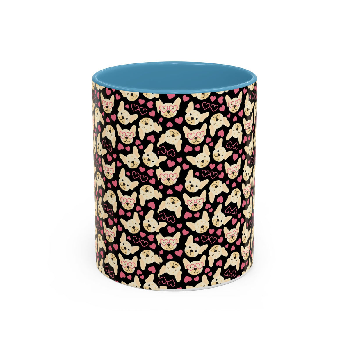 Cute Chihuahua Pattern Accent Coffee Mug — 11/15oz