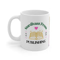 Publishing Mug — 'Sturdivant Press' Book Lover Coffee Cup with Colorful Leopard Pattern