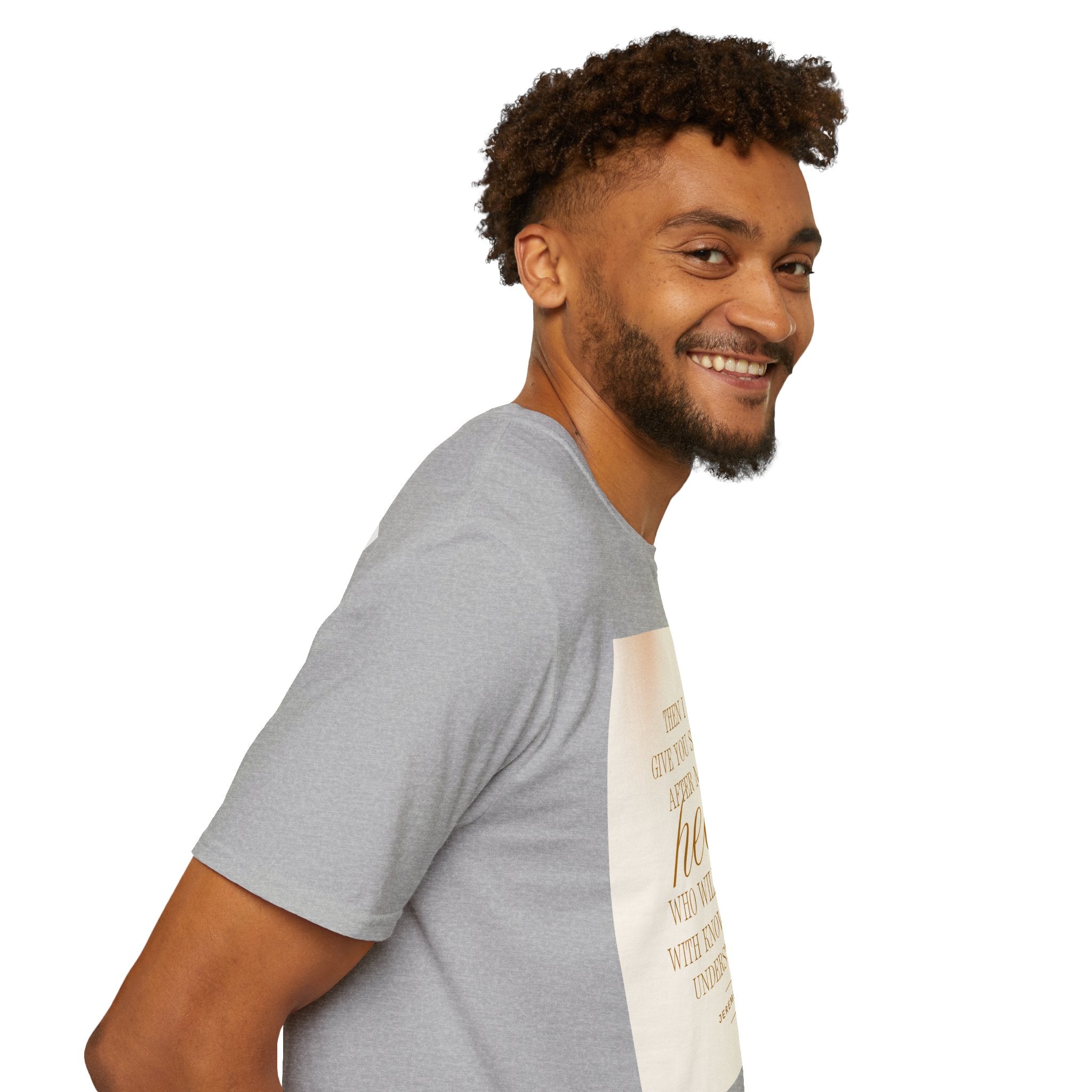 Christian Scripture T‑Shirt — “Then I Will Give You Shepherds After My Own Heart” Inspirational Tee
