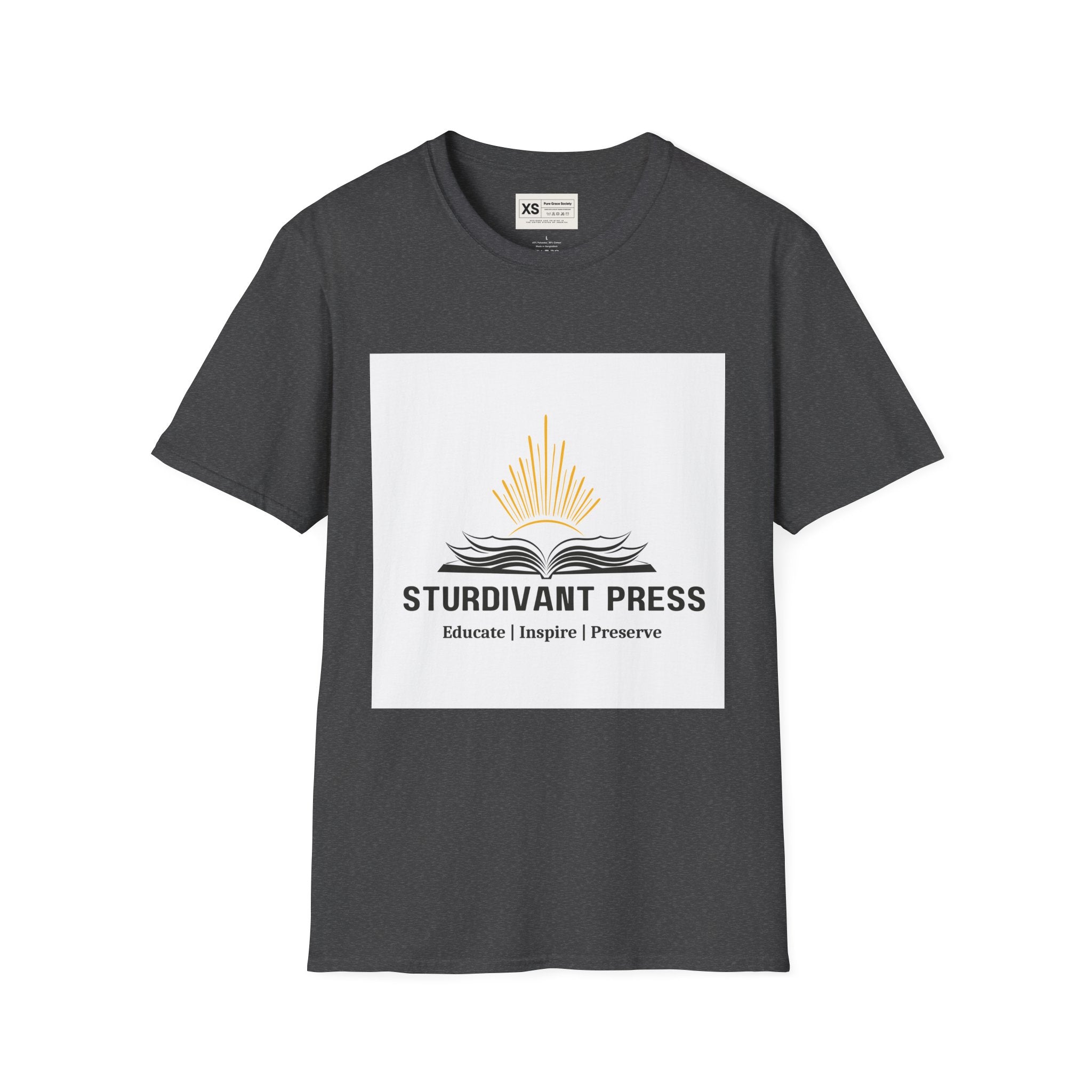 Minimal Lighthouse Logo T-Shirt — Coastal Nautical Graphic Tee