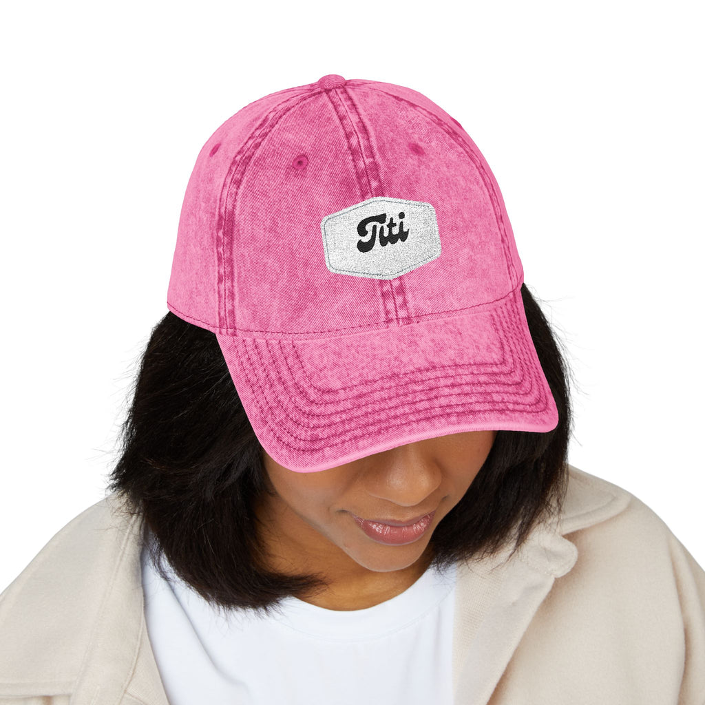 Vintage Embroidered Cap - Retro 'Titi' Patch Dad Hat