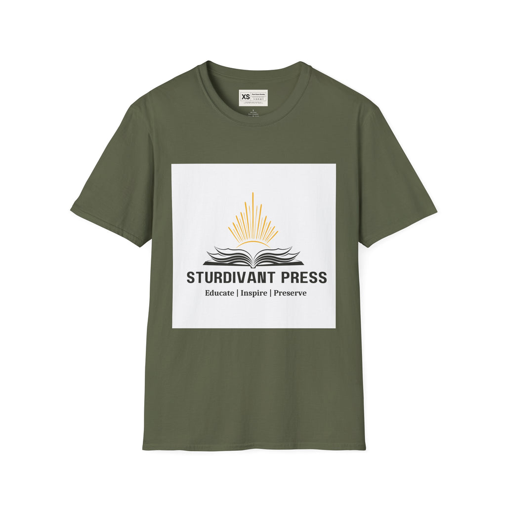 Minimal Lighthouse Logo T-Shirt — Coastal Nautical Graphic Tee