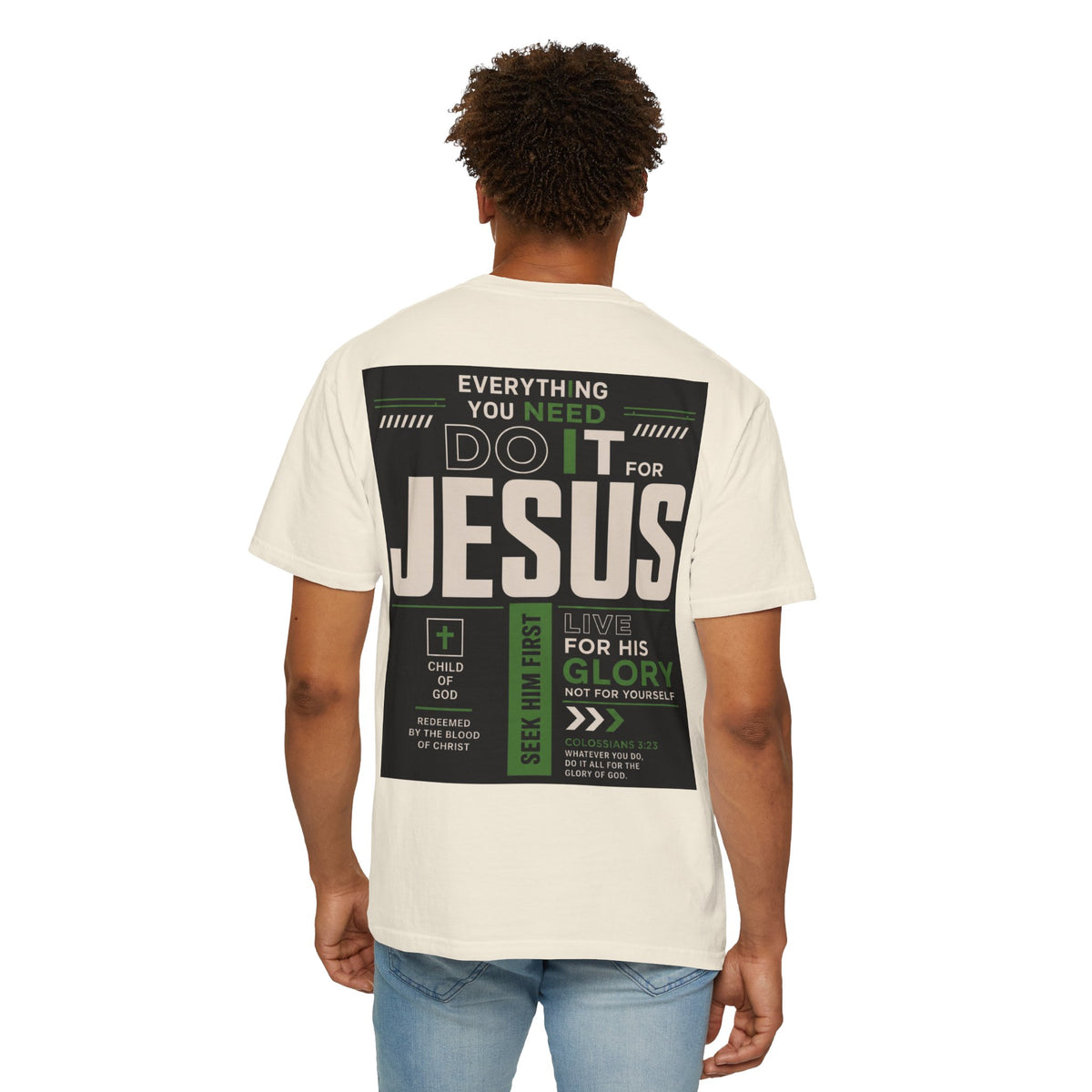 Christian Cross T-Shirt — "Do It For Jesus" Faith Graphic Tee