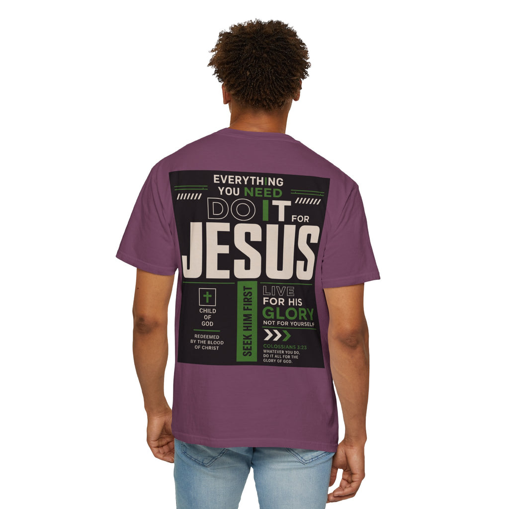 Christian Cross T-Shirt — "Do It For Jesus" Faith Graphic Tee