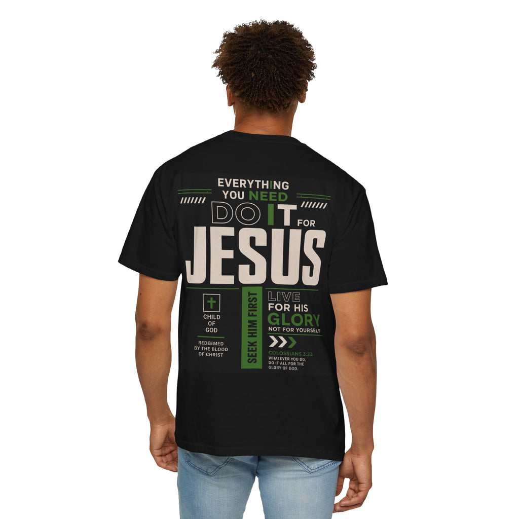 Christian Cross T-Shirt — "Do It For Jesus" Faith Graphic Tee