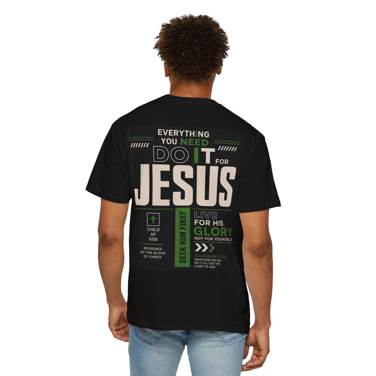 Christian Cross T-Shirt — "Do It For Jesus" Faith Graphic Tee