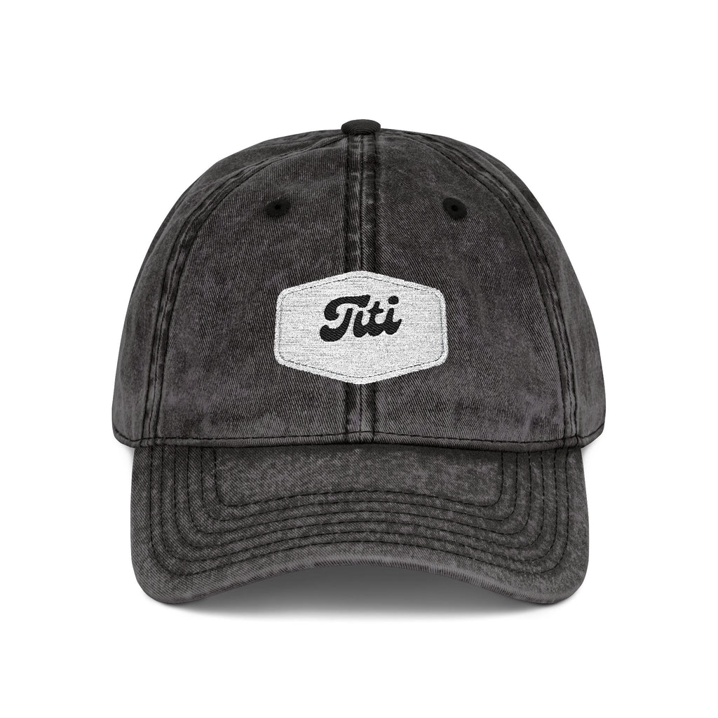 Vintage Embroidered Cap - Retro 'Titi' Patch Dad Hat