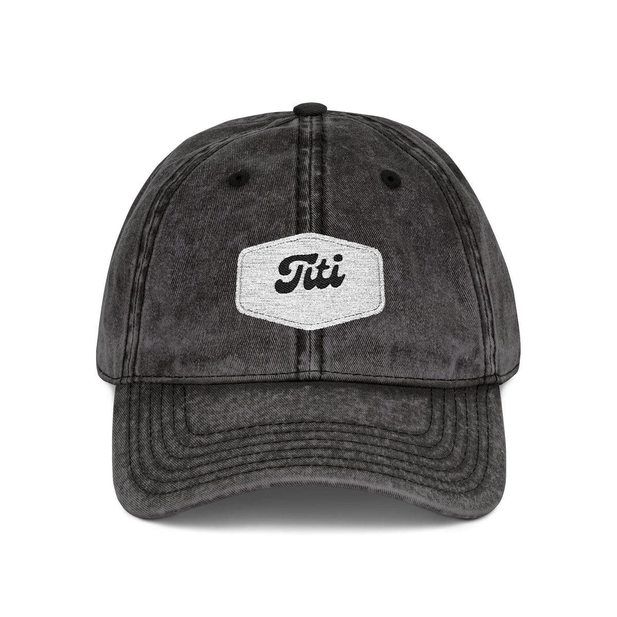 Vintage Embroidered Cap - Retro 'Titi' Patch Dad Hat