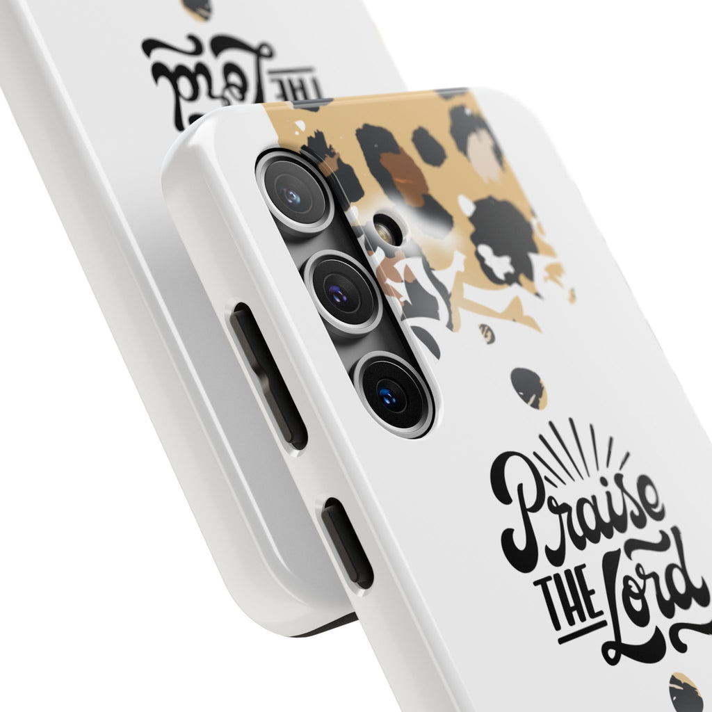 Praise the Lord Leopard Tough Phone Case — Christian iPhone Protection