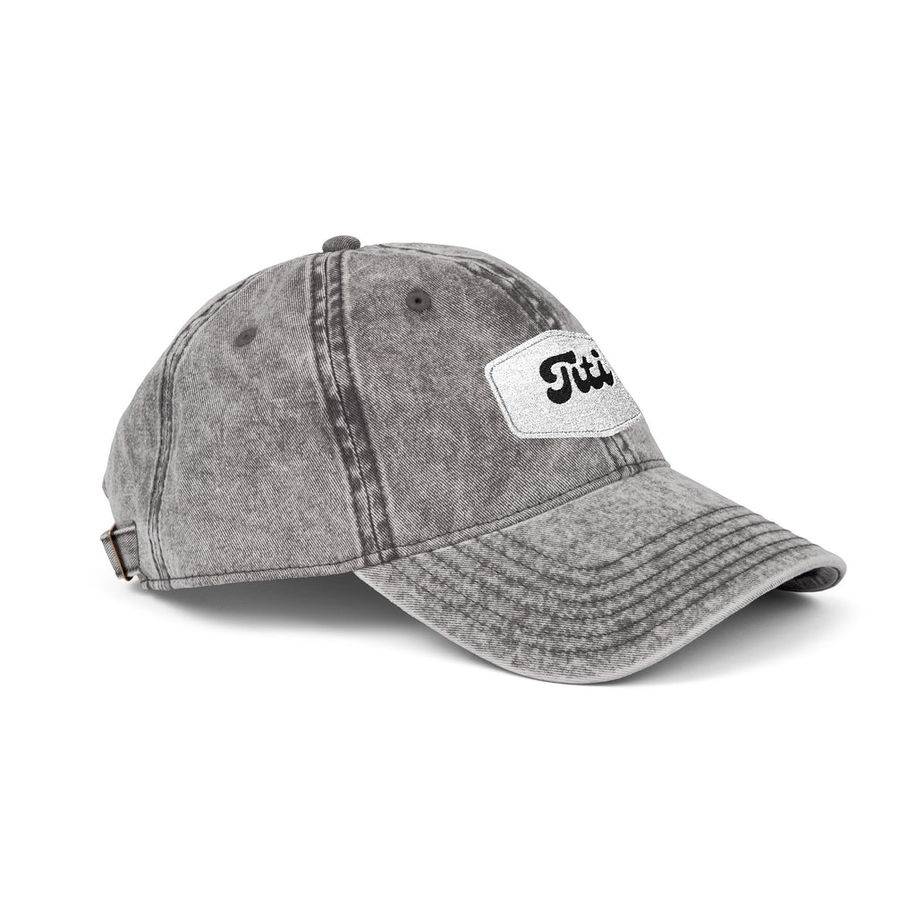 Vintage Embroidered Cap - Retro 'Titi' Patch Dad Hat