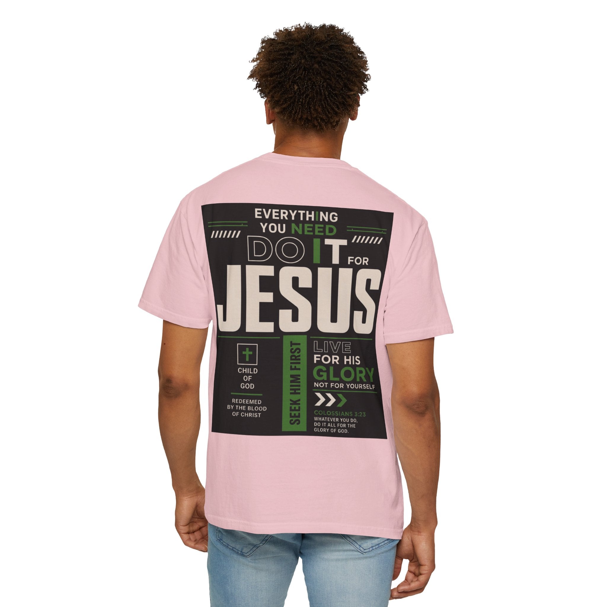 Christian Cross T-Shirt — "Do It For Jesus" Faith Graphic Tee