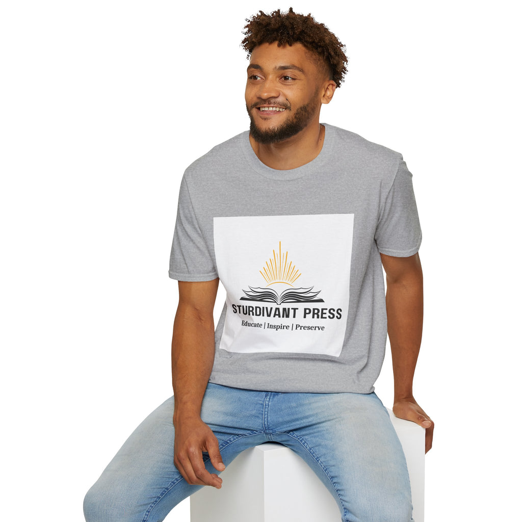 Minimal Lighthouse Logo T-Shirt — Coastal Nautical Graphic Tee