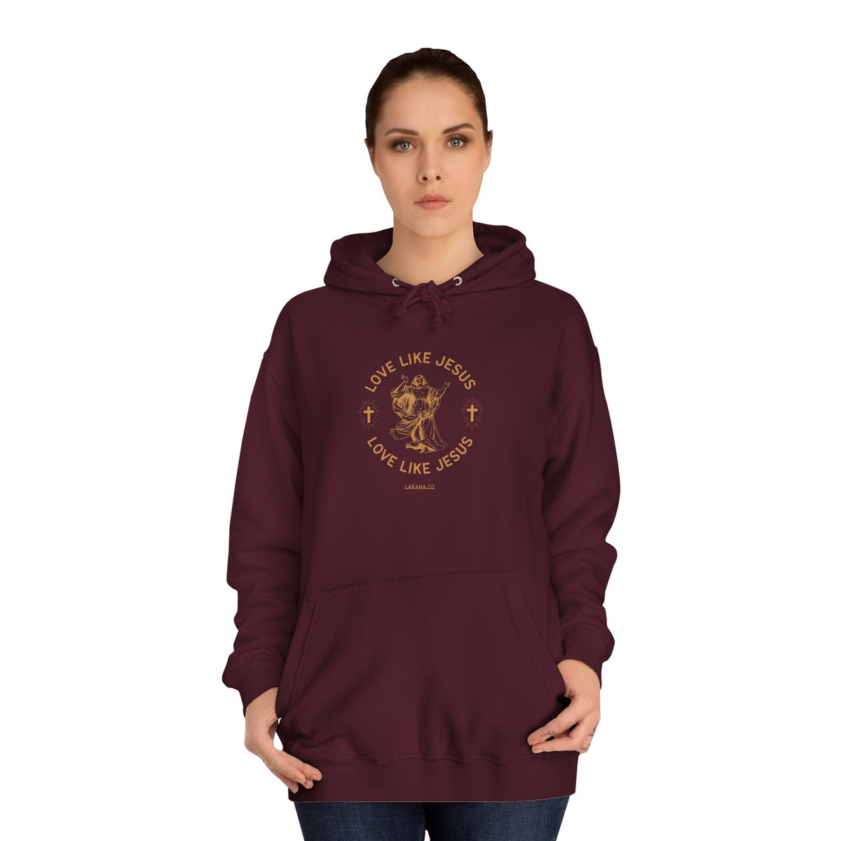 College Study Guide Hoodie — "Study Guide: Jesus" Inspirational Campus Pullover
