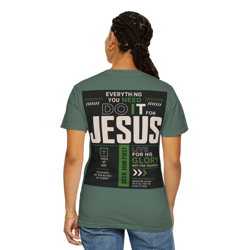 Christian Cross T-Shirt — "Do It For Jesus" Faith Graphic Tee