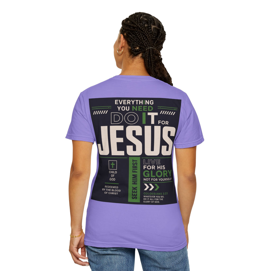 Christian Cross T-Shirt — "Do It For Jesus" Faith Graphic Tee