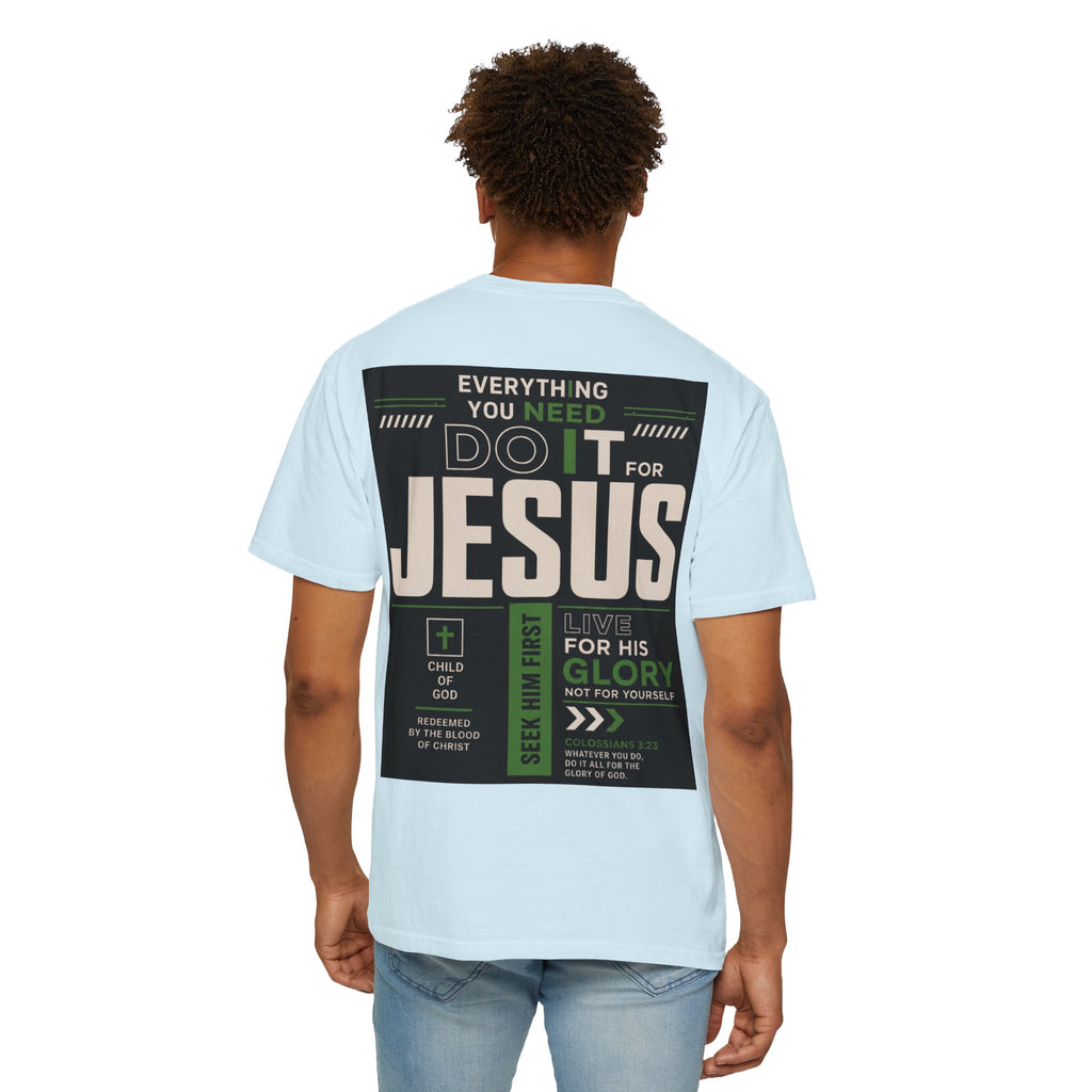 Christian Cross T-Shirt — "Do It For Jesus" Faith Graphic Tee